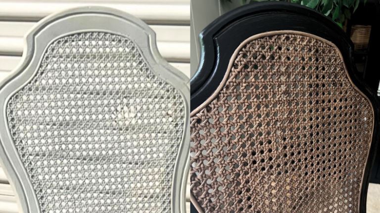 Restoring Cane Furniture - Before and After 