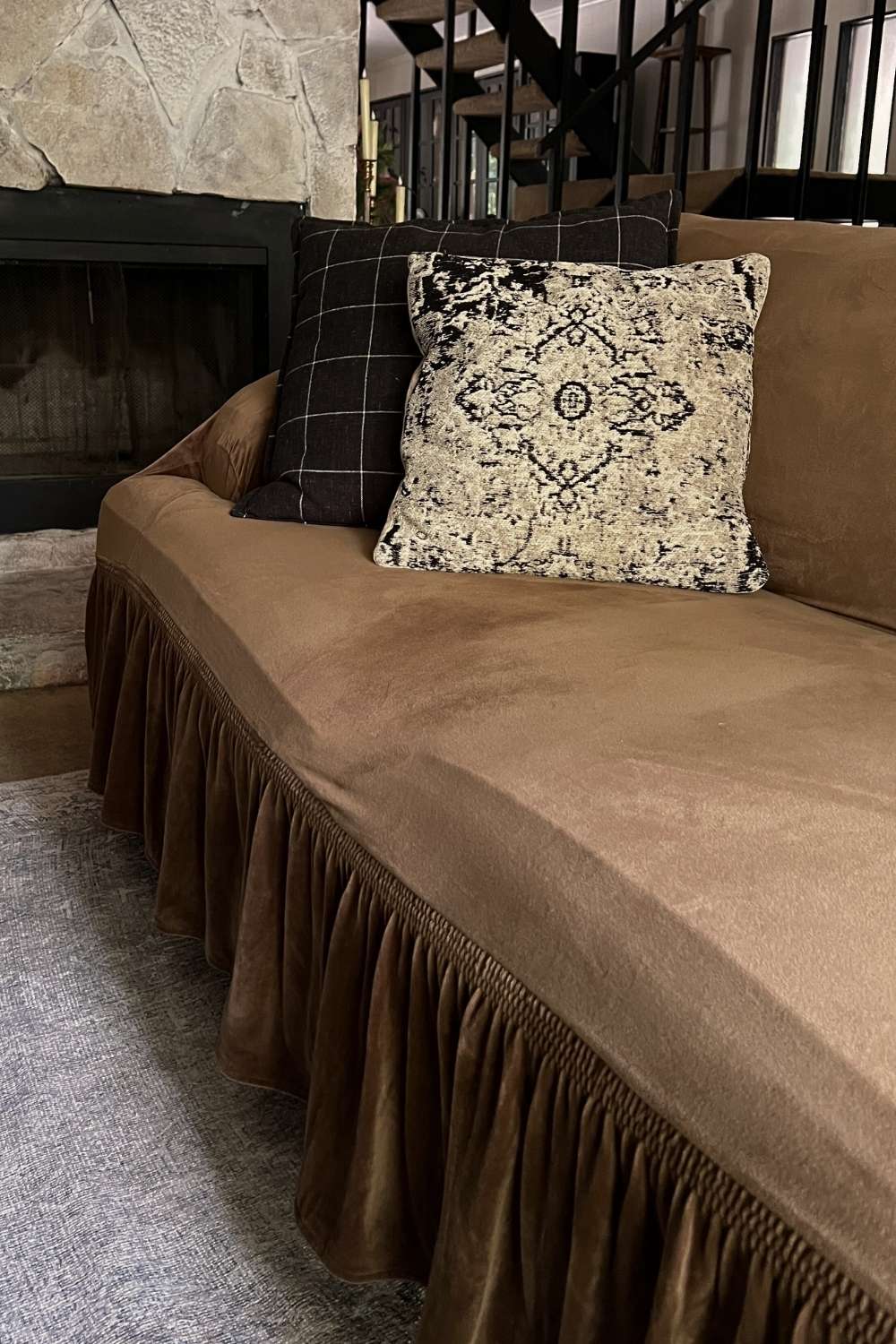 Pretty and Affordable Couch Cover - Sofa Cover - Slip Cover